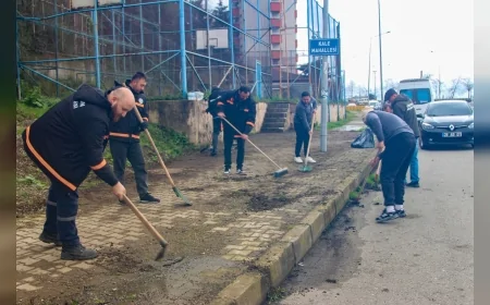 Giresun Belediyesi Kent Genelinde Altyapı, Yol ve Temizlik Çalışmalarını Aralıksız Sürdürüyor!