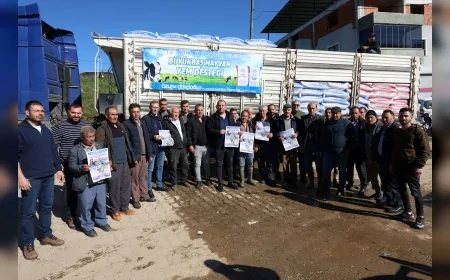 Başkan Çerçioğlu’nun üreticiye yem desteği sürüyor