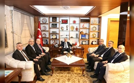 Orman Genel Müdür Yardımcısı Mustafa Özkaya ve Daire Başkanlarından Çorum Valisi Ali Çalgan’a Ziyaret