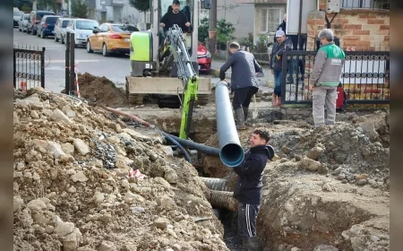Giresun Belediyesi Altyapı Çalışmalarını Sürdürüyor: İçme Suyu ve Kanalizasyon Hatları Yenileniyor