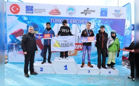 KAYSERİ ERCİYES’TE ULUSLARARASI DAĞ KAYAĞI YARIŞLARI TAMAMLANDI