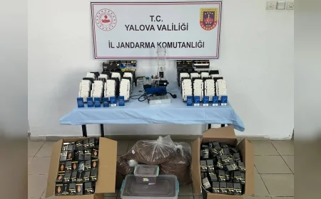 Yalova İl Jandarma Komutanlığı Çınarcık’ta Kaçak Tütün Operasyonu Düzenledi 27 Bin Makaron ve 16 Kilo Kıyılmış Tütün Ele Geçirildi