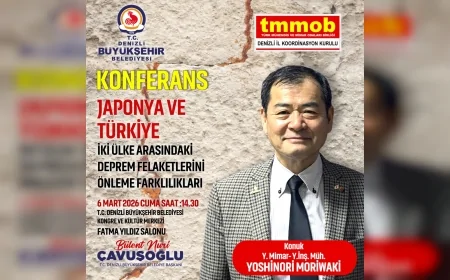 DENİZLİ BÜYÜKŞEHİR BELEDİYESİ DEPREM HAFTASINDA JAPONYA VE TÜRKİYE’NİN AFET YÖNETİMİNİ MASAYA YATIRACAK