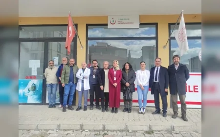 Çorum İl Sağlık Müdürlüğü Bayat ve İskilip’te Aile Sağlığı Merkezlerini Yerinde İnceledi