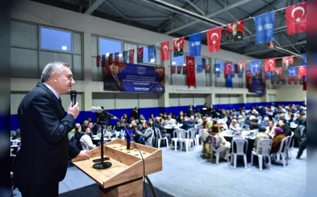 Bursa Büyükşehir Belediyesi Harmancık’ta Kurduğu İftar Sofrasında Vatandaşları Aynı Masa Etrafında Buluşturdu