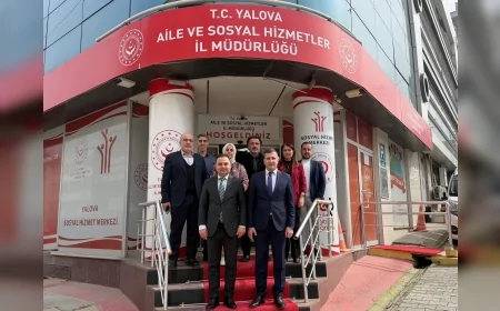 Aile ve Sosyal Hizmetler Bakanlığı Bilgi Teknolojileri Genel Müdürlüğü Daire Başkanı Tolga Nar Yalova’da Kuruluşları İnceledi