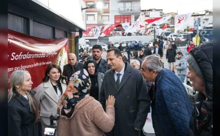 Bornova Belediye Başkanı Ömer Eşki Kızılay Mahallesi’nde Vatandaşlarla Aynı İftar Sofrasında Buluştu