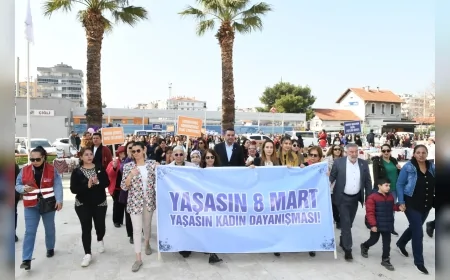 Çiğli Belediyesi 8 Mart Öncesi Sergi, Spor Etkinliği ve Yürüyüşle Kadın Dayanışmasını Büyüttü