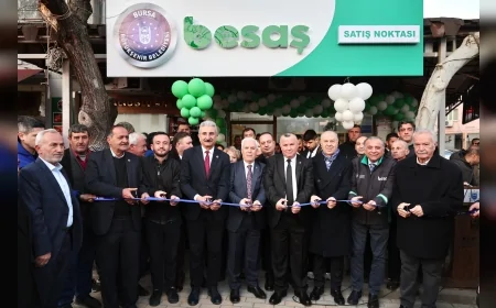Bursa Büyükşehir Belediye Başkanı Mustafa Bozbey Orhaneli’de BESAŞ Satış Noktasını Hizmete Açtı
