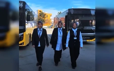 Çorum’da Kadın Halk Otobüsü Şoförleri Direksiyon Başında Şehrin Ulaşımına Güç Katıyor