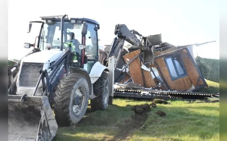 İznik Belediyesi Tarım Arazilerine Yapılan Kaçak Yapıları Yıkarak Verimli Toprakların Korunması İçin Denetimleri Sıkılaştırdı