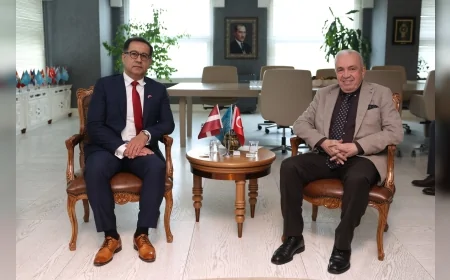 Letonya Cumhuriyeti Büyükelçisi Bahtijors Hasans Nilüfer Belediyesi’ni ziyaret etti iş birliği ve kadın temsili vurgulandı