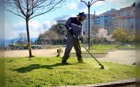 Giresun Belediyesi Kent Genelinde Yeşil Alanlarda Bakım ve Temizlik Çalışmalarını Sürdürüyor