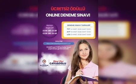 DENİZLİ BÜYÜKŞEHİR BELEDİYESİ ÖĞRENCİLER İÇİN AYLIK ONLİNE DENEME SINAVI UYGULAMASI BAŞLATIYOR