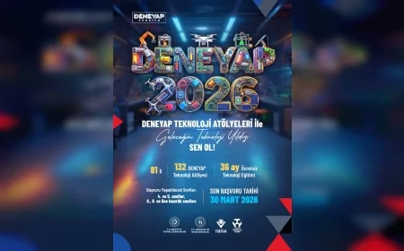 DENEYAP Teknoloji Atölyeleri 2026 Öğrenci Seçme Süreci İçin Başvurular 30 Mart’a Kadar Devam Ediyor
