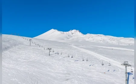 Kayseri Erciyes Kayak Merkezi Sezon Bitmeden 3 Milyon Ziyaretçiyi Aşarak Rekor Kırdı
