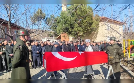 Ankara’da Kalp Krizi Sonucu Hayatını Kaybeden Uzman Çavuş Murat Arslan Dodurga’da Son Yolculuğuna Uğurlandı