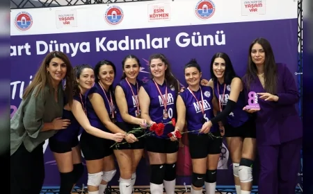 Maltepe Belediyesi 8 Mart Dünya Kadınlar Günü Voleybol Turnuvasında Kadın Dayanışmasını Öne Çıkardı