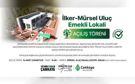 Çankaya Belediye Başkanı Hüseyin Can Güner: “İlker–Mürsel Uluç Emekli Lokali ile sözümüzü yerine getiriyoruz”