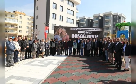 Menderes’te Depremde Hayatını Kaybeden Kardeşlerin Adına Park Açıldı