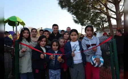 Marmaris Belediye Başkanı Acar Ünlü Taşlıca’da Çocuk Parkı Açtı Mahalleli İftar Sofrasında Buluştu