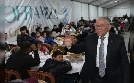 KAYSERİ BÜYÜKŞEHİR BELEDİYE BAŞKANI DR. MEMDUH BÜYÜKKILIÇ ŞEHİT AİLELERİ VE GAZİLERLE İFTAR SOFRASINDA BULUŞTU!