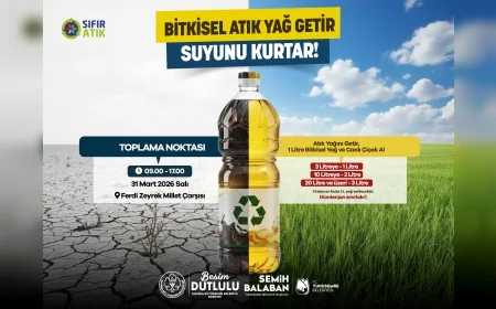 Manisa Büyükşehir Belediyesi “Atık Yağını Getir Suyunu Kurtar” Kampanyasıyla Çevre Seferberliği Başlattı