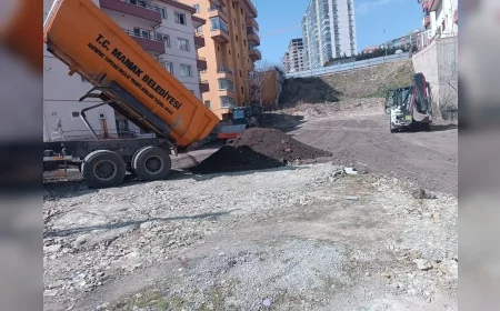 Mamak Belediyesi İlçe Genelinde Asfalt, Yama ve Bordür Çalışmalarına Hız Verdi