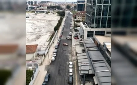 BURSA BÜYÜKŞEHİR BELEDİYESİ ODUNLUK BÖLGESİNDE ALTYAPIYI YENİLEDİ, LİMAN CADDESİ KONFORLU ULAŞIMA KAVUŞTU