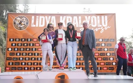 Salihli’de Düzenlenen Lidya Kral Yolu Trail Yarışlarında Sporcular Zorlu Parkurlarda Mücadele Etti