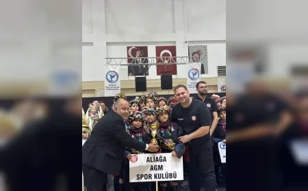 Aliağa Belediyesi Gençlik Merkezi Spor Kulübü Minikler Kategorisinde İzmir İl Birincisi Oldu