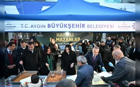 AYDIN BÜYÜKŞEHİR BELEDİYE BAŞKANI ÖZLEM ÇERÇİOĞLU: “BEREKETLİ İFTAR SOFRALARIMIZI VATANDAŞLARIMIZLA BULUŞTURMAYA DEVAM EDİYORUZ”