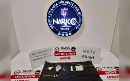 Yalova’da Uyuşturucu Sevkiyatı Yapan Şahıs Yakalandı 147 Gram Madde Ele Geçirildi