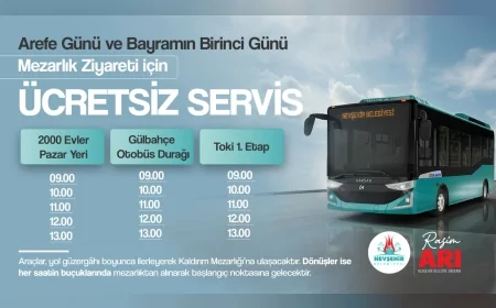 Nevşehir Belediyesi Arefe ve bayramın ilk günü mezarlıklara ücretsiz otobüs seferi düzenleyecek