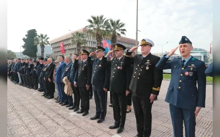 Aliağa’da 18 Mart törenlerinde Çanakkale Zaferi’nin 111. yılı anıldı
