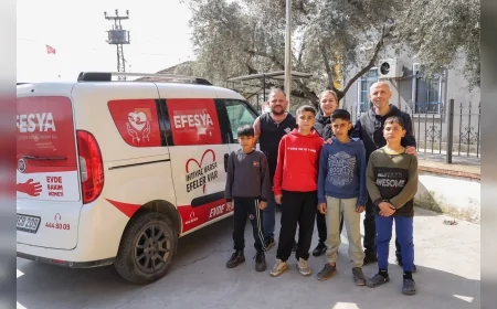 Efeler Belediye Başkanı Anıl Yetişkin Kocagür’de çocukların bayram sevincine ortak oldu!