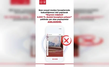 Aile ve Sosyal Hizmetler Bakanlığı: “4.500 TL destek hesaplara yatıyor” iddiası asılsızdır