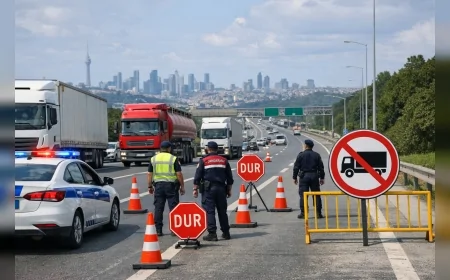 İçişleri Bakanlığı Ramazan Bayramı Öncesi Trafik Tedbirlerini Açıkladı İstanbul Yönüne Ağır Taşıt Kısıtlaması Getirildi