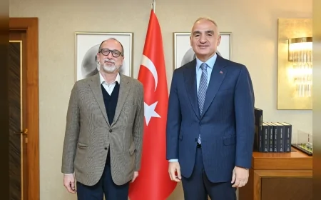 Kültür ve Turizm Bakanı Mehmet Nuri Ersoy Haydarpaşa ve Sirkeci projeleri için Luca Molinari ile görüştü