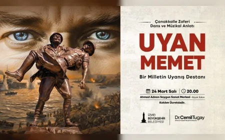 İzmir Büyükşehir Belediyesi AASSM’de “Uyan Memet” ile Çanakkale Destanını Sahneye Taşıyor
