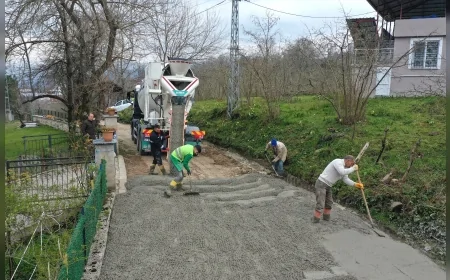 Ordu Büyükşehir Belediye Başkanı Dr. Mehmet Hilmi Güler öncülüğünde Fatsa Bucaklı bağlantı yolu beton konfora kavuşuyor