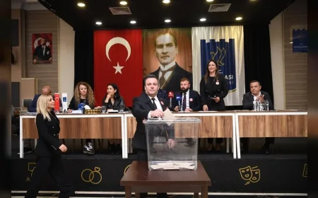 KUŞADASI BELEDİYESİ MECLİSİ OLAĞANÜSTÜ TOPLANDI TAHSİN DEMİRTAŞ BAŞKAN VEKİLİ SEÇİLDİ!