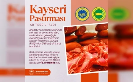 Tarım ve Orman Bakanı İbrahim Yumaklı: “Kayseri Pastırması AB tescili alan 46. coğrafi işaretli ürünümüz oldu”