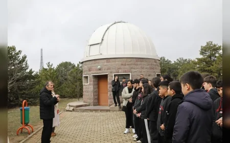 Çankaya Belediyesi Öğrencileri Kreiken Rasathanesi’nde Gökyüzüyle Buluşturdu!