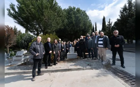 İzmir’de Usta Gazeteci Okan Yüksel Ölümünün Birinci Yılında Mezarı Başında Anıldı