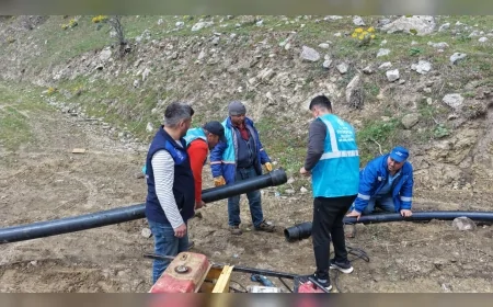 AYDIN BÜYÜKŞEHİR BELEDİYE BAŞKANI ÖZLEM ÇERÇİOĞLU KUYUCAK’TA İÇME SUYU HATTI YENİLEME ÇALIŞMALARINI SÜRDÜRÜYOR