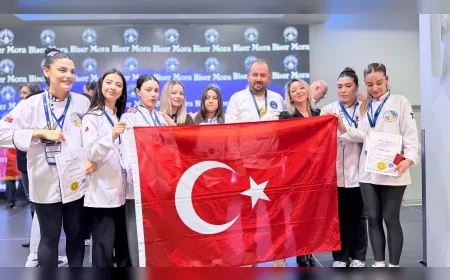 İzmir Karabağlar Nene Hatun MTAL Öğrencileri Uluslararası Gastronomi Festivalinde 9 Madalya Kazandı