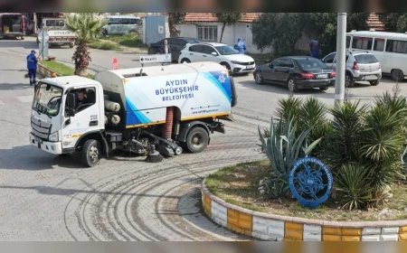 AYDIN BÜYÜKŞEHİR BELEDİYE BAŞKANI ÖZLEM ÇERÇİOĞLU’NUN ÇALIŞMALARIYLA KENT GENELİNDE KAPSAMLI TEMİZLİK VE BAKIM SEFERBERLİĞİ SÜRÜYOR