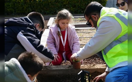 Maltepe Belediyesi Çocuk Tarım Parkı’nda Minikler Toprakla Buluştu ve Fideleri Yerinde İnceledi