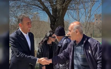 DOST Parti Genel Başkanı Rıdvan Eşin Harput’ta incelemelerde bulundu
